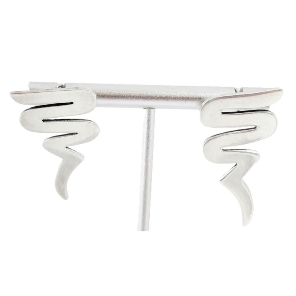 Taxco Mexico | 925 Sterling | Vintage Earrings | Modernist Abstract